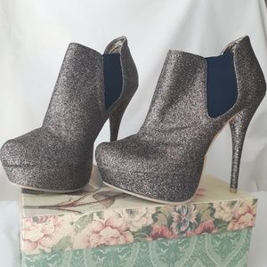 Rainbow Glitter 5 inch Stiletto Booties